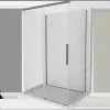 Mexen Rox-3S 3 oldalas tolóajtós zuhanykabin 145 x 80 cm, átlátszó, gun metal - 8C2-145-080-95-00-3S