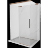 Mexen Rox-3S L 3-falasú tolóajtós zuhanykabin 115 x 85 cm, átlátszó, rózsaarany - 8C2L-115-085-60-00-3S