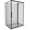 Mexen Rox-3S L 3-falú, jobbos eltolható zuhanykabin, 130 x 70 cm, fekete keret, fekete - 8C2L-130-070-70-70-3S-P
