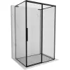 Mexen Rox-3S L 3-falú, jobbra tolóajtós zuhanykabin, 140 x 75 cm, fekete keret, fekete - 8C2L-140-075-70-70-3S-P