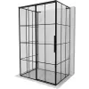 Mexen Rox-3S L 3-falú, tolóajtós bal zuhanykabin 145 x 100 cm, fekete rácsos, fekete - 8C2L-145-100-70-77-3S-L