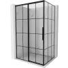 Mexen Rox balra tolható zuhanyfülke 150 x 85 cm, fekete rács, fekete - 8C2-150-085-75-77-L - 8C2-150-085-70-77-L