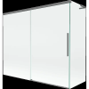 Mexen Rox L 2-szárnyas fürdőkádparaván tolóajtóval 180 + 80 x 150 cm, átlátszó, gun metal - 8C9L-180-080-95-00