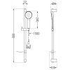 Mexen Royo DF40 kád készlet, Arany - 72213DF40-50