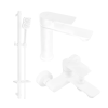 Mexen Royo DQ62 fürdőkád készlet, fehér - 72203DQ62-20