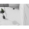 Mexen Stone+   SMC zuhanytálca 160 x 100 cm, fehér ,  takaró fekete - 44101016-B Kompozit zuhanytálca Kompozit zuhanytálca