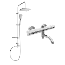 Mexen Sven Zuhanyrendszer - Termosztatikus - Króm fürdőkellék