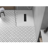 Mexen Toro   SMC zuhanytálca  100 x 70 cm, fehér ,  takaró fekete - 43107010-B Kompozit zuhanytálca Kompozit zuhanytálca