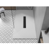 Mexen Toro   SMC zuhanytálca  160 x 80 cm, fehér ,  takaró fekete - 43108016-B Kompozit zuhanytálca Kompozit zuhanytálca
