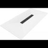 Mexen Toro téglalap alakú SMC zuhanytálca 160 x 70 cm, fehér, fekete takaróval - 43107016-B
