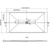 Mexen Toro téglalap alakú zuhanytálca SMC 170 x 90 cm, Fehér - 43109017