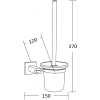 Mexen Vane WC-kefe, Fekete - 7020950-70