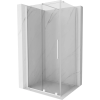Mexen Velar 100 x 90 cm-es tolóajtós zuhanykabin, átlátszó, fehér - 871-100-090-01-20