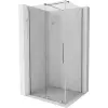 Mexen Velar 120 x 110 cm-es, átlátszó, krómozott tolóajtós zuhanykabin - 871-120-110-01-01