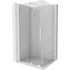 Mexen Velar 120 x 80 cm-es, eltolható zuhanykabin, átlátszó, fehér - 871-120-080-01-20