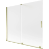 Mexen Velar 2 szárnyas toló kádparaván 180 x 150 cm, matt, arany - 896-180-000-31-50