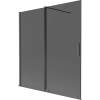 Mexen Velar 2-szárnyas toló zuhanyfal 150 x 150 cm, grafit, gun gray kefélt - 896-150-000-41-66