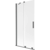 Mexen Velar 2-szárnyú toló kádparaván 90 x 150 cm, zuzmarás, gun gray polírozott - 896-090-000-31-66