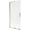 Mexen Velar 2-szárnyú toló kádparaván 95 x 150 cm, homályos, arany - 896-095-000-31-50