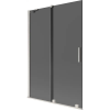 Mexen Velar 2-szárnyú toló zuhanyfal 120 x 150 cm, grafit, kefélt nikkel - 896-120-000-41-97