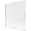 Mexen Velar 2-szárnyú zuhanyfal 160 x 150 cm, matt üveg, króm - 896-160-000-31-01