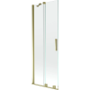 Mexen Velar Kádparaván 2 részes  csúszó 75 x 150 cm,  átlátszó nano, arany - 896-075-000-01-50 Kádparaván