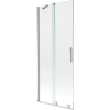 Mexen Velar Kádparaván 2 részes  csúszó 80 x 150 cm,  átlátszó nano, króm - 896-080-000-01-01 Kádparaván