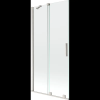 Mexen Velar kádparaván 2 szárnyú tolóajtós 95 x 150 cm, átlátszó, kefélt nikkel - 896-095-000-01-97