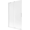 Mexen Velar Kétszárnyú Zuhanyfal 110 x 150 cm, Matt, Fehér - 896-110-000-31-20