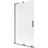 Mexen Velar L 2-szárnyú eltolható kádparaván 100 x 150 cm, matt, kefe-szürke - 896-100-003-31-66