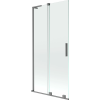 Mexen Velar L 2-szárnyú, toló zuhanyfal 95 x 150 cm, átlátszó, gun metal - 896-095-003-01-95