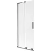 Mexen Velar L, 2-szárnyú tolózuhanyfal 80 x 150 cm, matt üveg, gun gray kefélt - 896-080-003-31-66