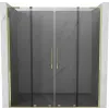 Mexen Velar L Duo 180 cm toló zuhanyajtó, grafit, arany - 871-180-003-42-50
