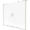 Mexen Velar L Duo 2-részes, tolható fürdőkád paraván 200 x 150 cm, jég, kefélt nikkel - 896-200-003-32-97