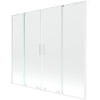 Mexen Velar L Duo 2-szárnyú toló kádparaván 170 x 150 cm, átlátszó, fehér - 896-170-003-02-20