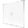 Mexen Velar L Duo kétszárnyú toló kádparaván 200 x 150 cm, deres, króm - 896-200-003-32-01