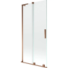 Mexen Velar L kádparaván 2-szárnyú toló 90 x 150 cm, átlátszó, rózsaarany - 896-090-003-01-60
