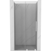 Mexen Velar L toló zuhanyajtó 90 cm, átlátszó, fehér - 871-090-003-01-20