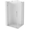 Mexen Velar L toló zuhanykabin 110 x 80 cm, zúzott jég, króm - 871-110-080-33-01