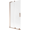 Mexen Velar L zuhanyparaván, 2 szárnyú tolóajtó, 95 x 150 cm, matt, rózsaarany - 896-095-003-31-60