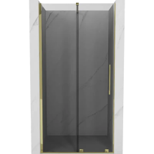 Mexen Velar toló zuhanyajtó 120 cm, grafit, arany - 871-120-000-41-50 fürdőkellék