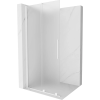 Mexen Velar toló zuhanyfal Walk-in 120 x 200 cm, 8 mm-es matt üveg, fehér - 871-120-000-33-20