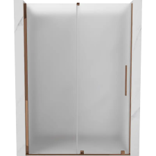 Mexen Velar tolóajtós zuhanykabin 160 cm, dér, rózsaarany - 871-160-000-31-60 kád, zuhanykabin