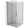 Mexen Velar Walk-in toló zuhanyfal 100 x 200 cm, átlátszó 8 mm, gun metal - 871-100-000-03-95
