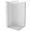 Mexen Velar Walk-in toló zuhanyfal 85 x 200 cm, fagyott üveg 8 mm, szálcsiszolt nikkel - 871-085-000-33-97