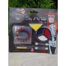 Mexikói Halottak Napja smink készlet testmatricával Halloweenre jelmez