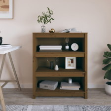  mézbarna tömör fenyőfa faliszekrény 80x35x97 cm bútor