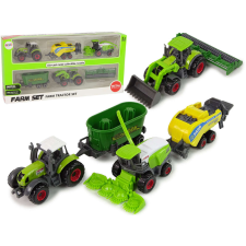 Mezőgazdasági gép készlet Mezőgazdasági járművek 6 db Traktor 12764 autópálya és játékautó