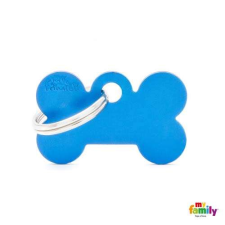  MF SMALL BONE ALUMINUM BLUE 1,9x3 cm gravírozható biléta nyakörv, póráz, hám kutyáknak