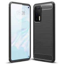 MG Carbon Case Flexible szilikon tok Huawei P40, fekete tok és táska